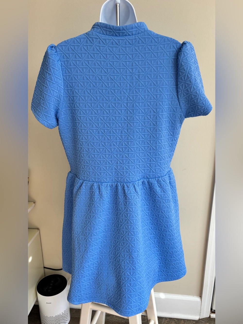 SSYS Lainey Lattice Everyday Puff Sleeve Drop Waist Dress - Picture 3 of 5